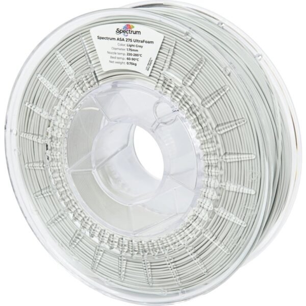 [MOQ: 10KG] LW-ASA UltraFoam Light Grey, 1,75 mm / 750 g