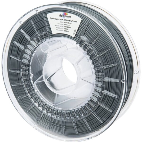 [MOQ: 10KG] LW-ASA UltraFoam Dark Grey, 1,75 mm / 750 g
