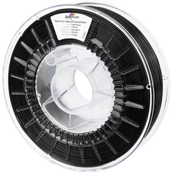 [MOQ: 10KG] LW-ASA UltraFoam Traffic Black, 1,75 mm / 750 g