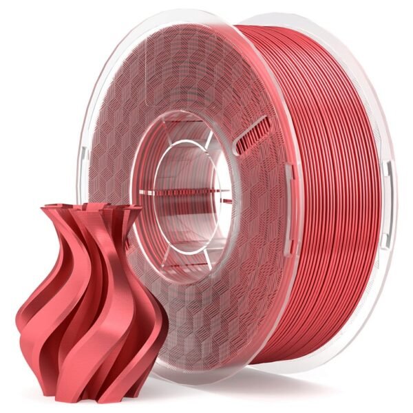 [MOQ: 10KG] PLA Silk Red, 1.75 mm / 1000 g