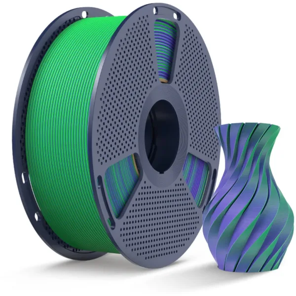 [MOQ: 10KG] PLA Matte Dual Color Green Purple, 1.75 mm / 1000 g