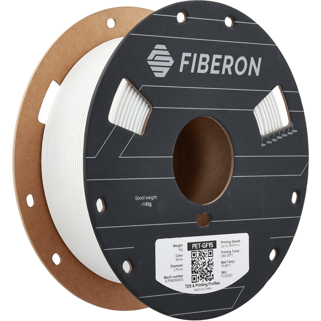 [MOQ: 10KG] Fiberon? PET-GF15 White, 1.75 mm / 1000 g